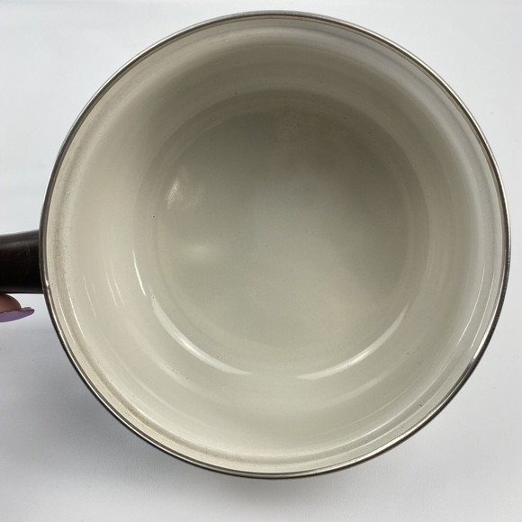 Saucepan 1.5 Quart With Lid Crowning Fashion Spring Bouquet Pattern Vintage Flaw - Picture 10 of 14